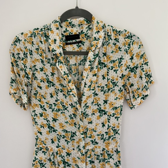 Urban Outfitters Buttom-down floral Midi Dress - Picture 2 of 6